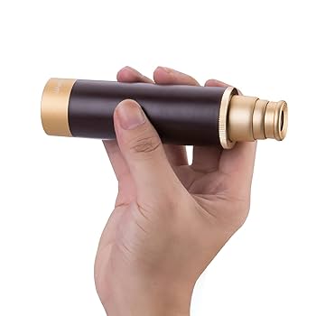 アンティーク望遠鏡　皮巻き　海賊型箱付 Amazon.co.jp: RII アンティーク装飾 スパイグラス 海賊望遠鏡